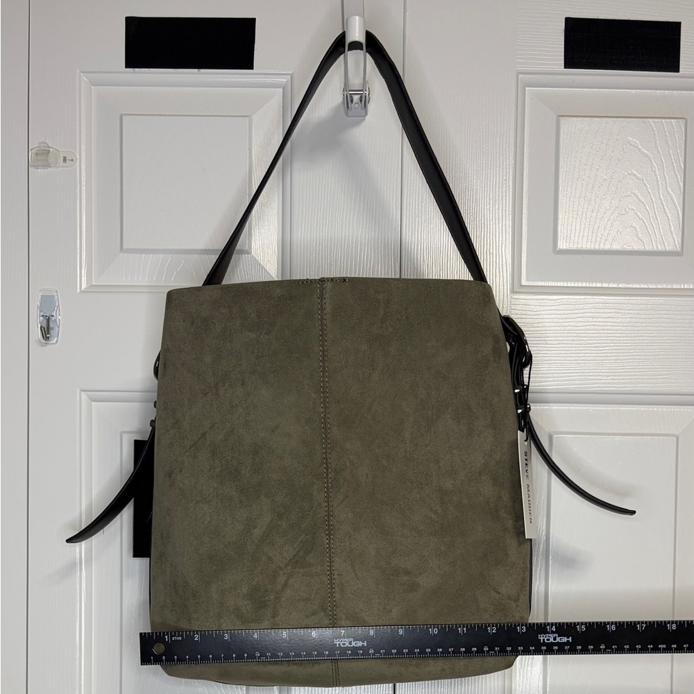Steve Madden Faux Suede Hobo Bag - Picture 4 of 9